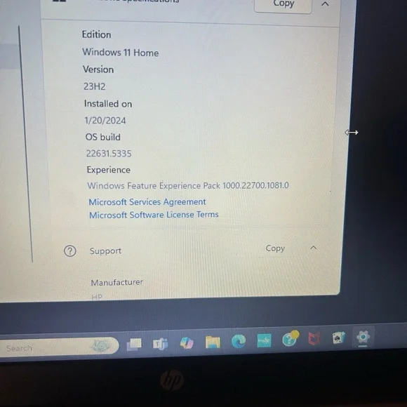 HP Laptop with Artistic lavender and gold Design - Picture 7 of 8